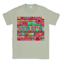 Matcha mama with tie dye and flowers Classic Tee - Artiststas