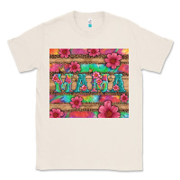 Natural mama with tie dye and flowers Classic Tee - Artiststas