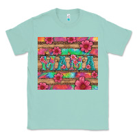 Seafoam mama with tie dye and flowers Classic Tee - Artiststas
