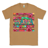 Toasted Coconut mama with tie dye and flowers Classic Tee - Artiststas