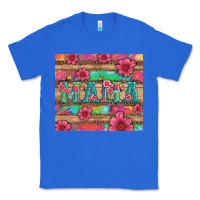 True Royal mama with tie dye and flowers Classic Tee - Artiststas