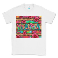 White mama with tie dye and flowers Classic Tee - Artiststas