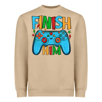 Mushroom finish him Heavyweight Sweatshirt - JahusDesignShop