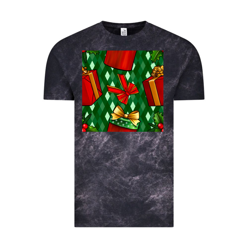 Christmas Surprise Gift Box Seamless Pattern Vintage Tee by BundleAndBundleShop | Teevron