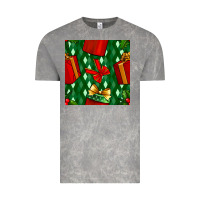 Cloud Rock christmas surprise gift box seamless pattern Vintage Tee - BundleAndBundleShop
