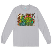 Moon Dust watercolor cactus western background Long Sleeve Tee - BarkalooDesign