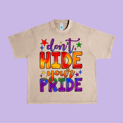 Don't Hide Your Pride Urban Heavy Tee Designed By Jahusdesignshop