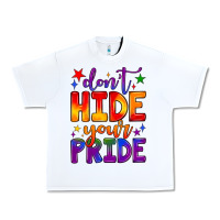 White don't hide your pride Urban Heavy Tee - JahusDesignShop
