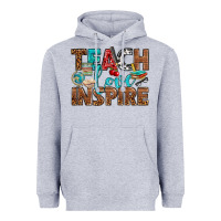 Teach Love Inspire With Leopard Heavyweight Hoodie | Teevron
