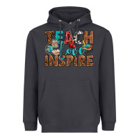 Smoke Teach Love Inspire With Leopard Heavyweight Hoodie - BundleAndBundleShop