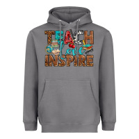 Storm Teach Love Inspire With Leopard Heavyweight Hoodie - BundleAndBundleShop