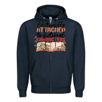 Navy emotionally attached to fictional characters Zipper Hoodie - MaliasSmallBusiness