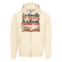 Sandshell emotionally attached to fictional characters Zipper Hoodie - MaliasSmallBusiness