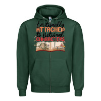 Sports Green emotionally attached to fictional characters Zipper Hoodie - MaliasSmallBusiness