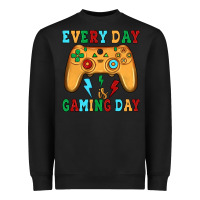 Black every day is gaming day Heavyweight Sweatshirt - JahusDesignShop