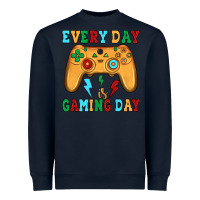 Navy every day is gaming day Heavyweight Sweatshirt - JahusDesignShop