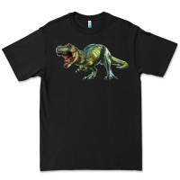 Black t rex dinosaur Premium Tee - RanaPortraitStore