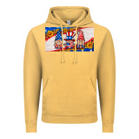 Vintage Mustard usa gnome license plate Vintage Hoodie - HRA Design Shop