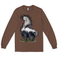 Chestnut skunk Long Sleeve Tee - LillyAllenDesigns