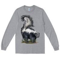 Heather Grey skunk Long Sleeve Tee - LillyAllenDesigns