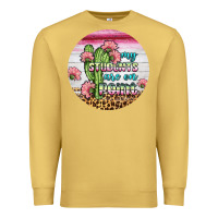 Antique Gold my students are on point round earring Premium Sweatshirt - BundleAndBundleShop