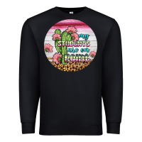 Black my students are on point round earring Premium Sweatshirt - BundleAndBundleShop