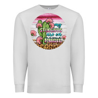 Dove Grey my students are on point round earring Premium Sweatshirt - BundleAndBundleShop