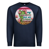 Navy my students are on point round earring Premium Sweatshirt - BundleAndBundleShop
