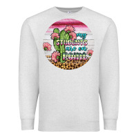 Oatmeal Heather my students are on point round earring Premium Sweatshirt - BundleAndBundleShop
