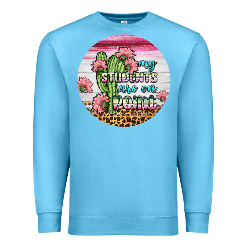 My Students Are On Point Round Earring Premium Sweatshirt by BundleAndBundleShop | Teevron