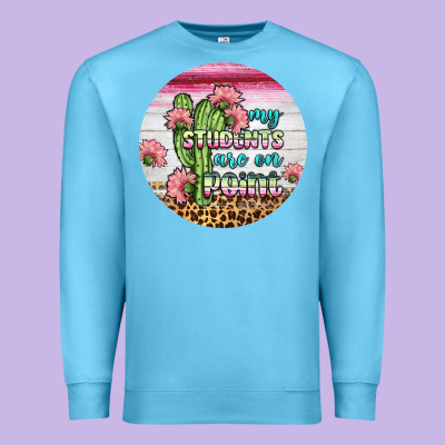 My Students Are On Point Round Earring Premium Sweatshirt Designed By Bundleandbundleshop