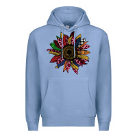 Colony Blue Cheetah Christmas Sunflower Premium Hoodie - Bettercallsaul