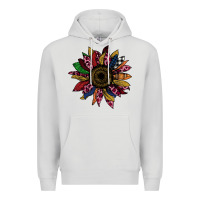 Dove Grey Cheetah Christmas Sunflower Premium Hoodie - Bettercallsaul