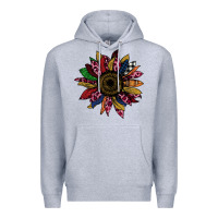 Heather Grey Cheetah Christmas Sunflower Premium Hoodie - Bettercallsaul