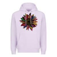 Lilac Cheetah Christmas Sunflower Premium Hoodie - Bettercallsaul