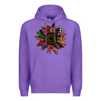 Purple Cheetah Christmas Sunflower Premium Hoodie - Bettercallsaul