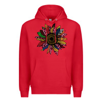 Red Cheetah Christmas Sunflower Premium Hoodie - Bettercallsaul