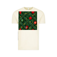 Vintage Arctic christmas ornaments seamless  pattern Vintage Tee - BundleAndBundleShop