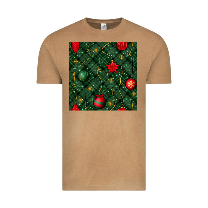 Christmas Ornaments Seamless  Pattern Vintage Tee by BundleAndBundleShop | Teevron