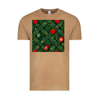 Vintage Camel christmas ornaments seamless  pattern Vintage Tee - BundleAndBundleShop