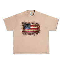 Burro Old Leopard American Flag Frame Urban Heavy Tee - Bettercallsaul