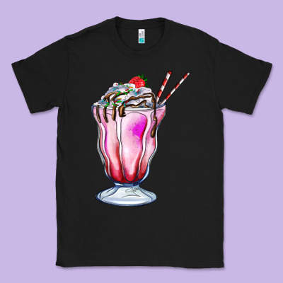 Milkshake Classic Tee Designed By Adodesignshop
