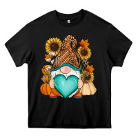 Black Western Fall gnome Heavy Core Tee - RanaPortraitStore