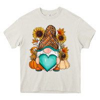 Cream Western Fall gnome Heavy Core Tee - RanaPortraitStore