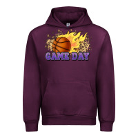 Mauve Wine game day basketball leopard flames fireball Urban Hoodie - HowdyJamesFarm