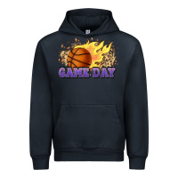 Navy game day basketball leopard flames fireball Urban Hoodie - HowdyJamesFarm