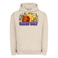 Pigment French Oak game day basketball leopard flames fireball Urban Hoodie - HowdyJamesFarm