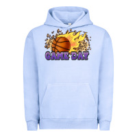Pigment Grape Ice game day basketball leopard flames fireball Urban Hoodie - HowdyJamesFarm