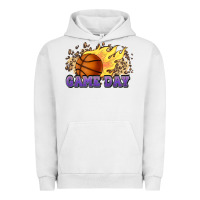 Pigment Lunar Rock game day basketball leopard flames fireball Urban Hoodie - HowdyJamesFarm