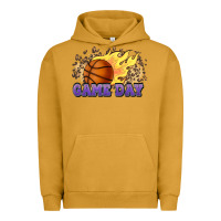 Pigment Peanut Butter game day basketball leopard flames fireball Urban Hoodie - HowdyJamesFarm